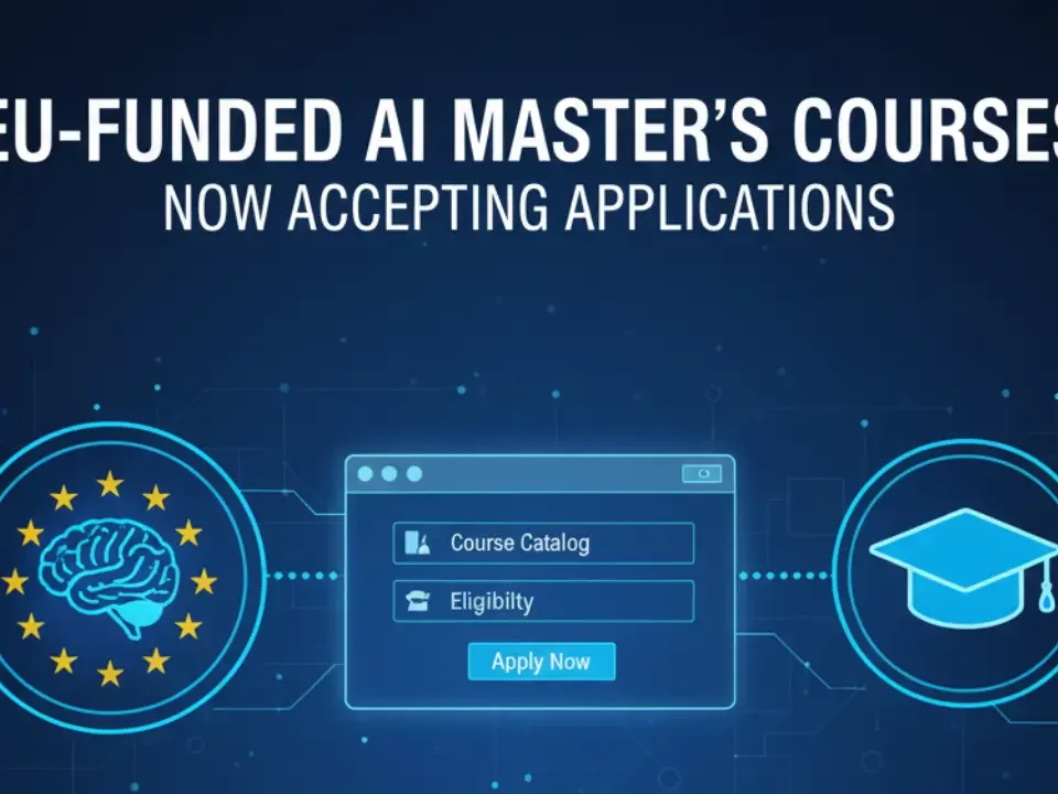 EU-Funded AI Master’s Courses Now Accepting Applications