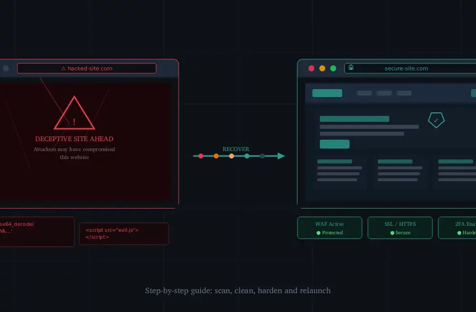 Hacked website recovery